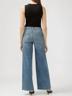 Suki Mid Rise Wide Leg Jeans