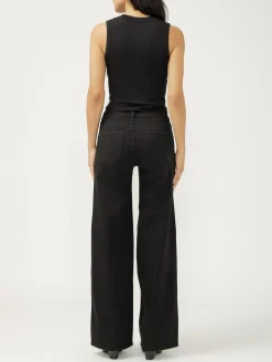 Suki Mid Rise Wide Leg Luxe Stretch Jeans