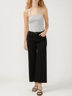 Suki Mid Rise Wide Leg Luxe Stretch Jeans