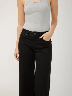 Suki Mid Rise Wide Leg Luxe Stretch Jeans