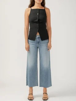 Suki Mid Rise Wide Leg Luxe Stretch Jeans