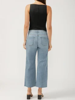 Suki Mid Rise Wide Leg Luxe Stretch Jeans