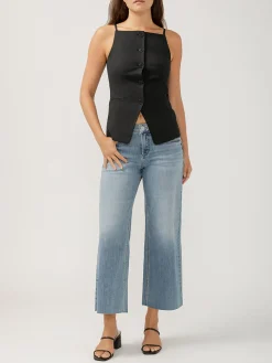 Suki Mid Rise Wide Leg Luxe Stretch Jeans