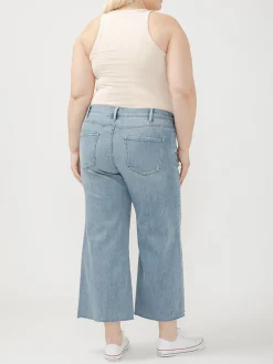Suki Mid Rise Wide Leg Luxe Stretch Jeans Plus Size