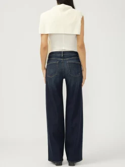 Suki Mid Rise Wide Leg Luxe Stretch Jeans