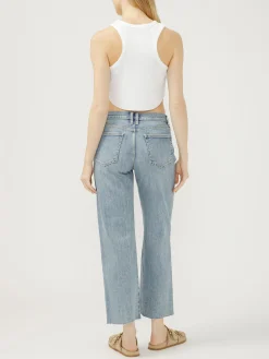 Western Relaxed Straight Leg Jeans