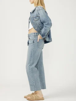 Western Relaxed Straight Leg Jeans