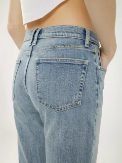 Western Relaxed Straight Leg Jeans