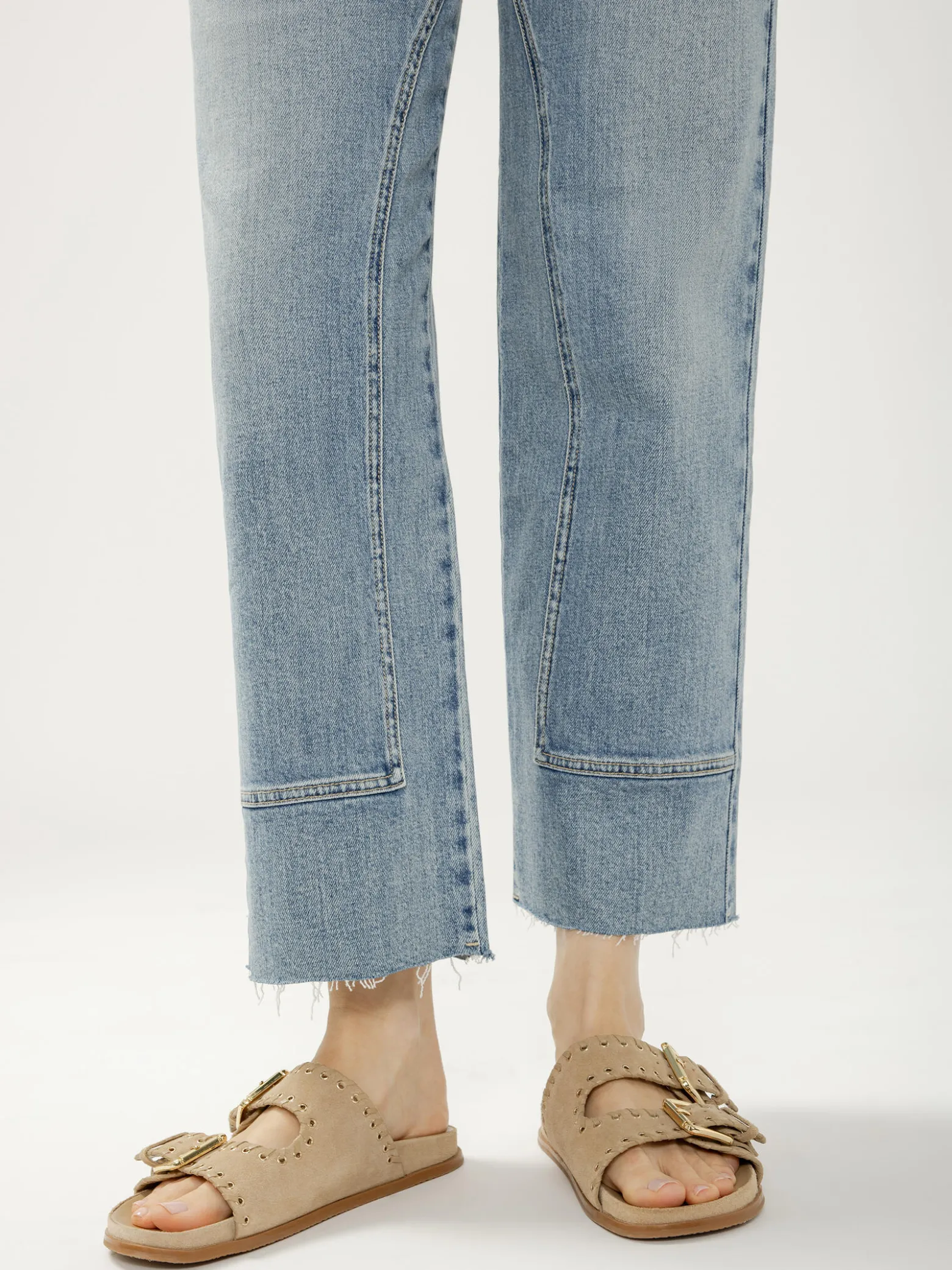 Western Relaxed Straight Leg Jeans