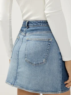Western Two-Tone Skirt