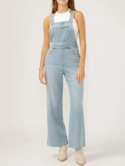 Wide Leg Overall Jeans