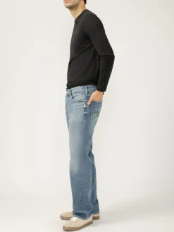 Zac Relaxed Fit Straight Leg Knit Flex Jeans
