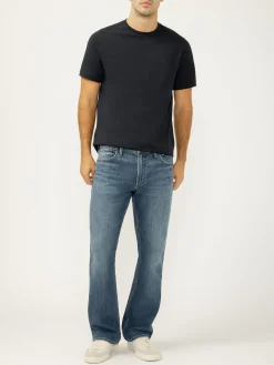Zac Relaxed Fit Straight Leg Knit Flex Jeans