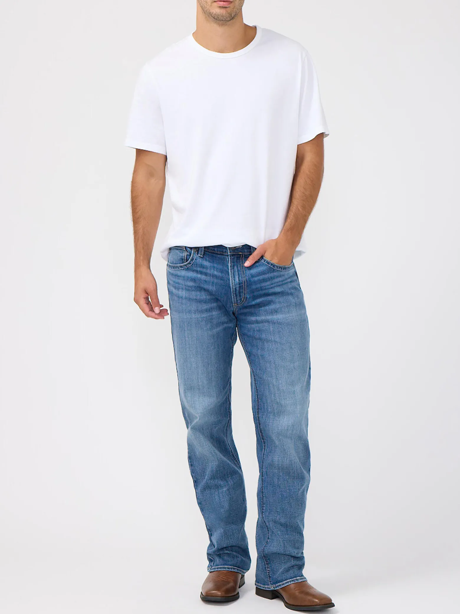 Zac Relaxed Fit Straight Leg Frontier Strong Jeans