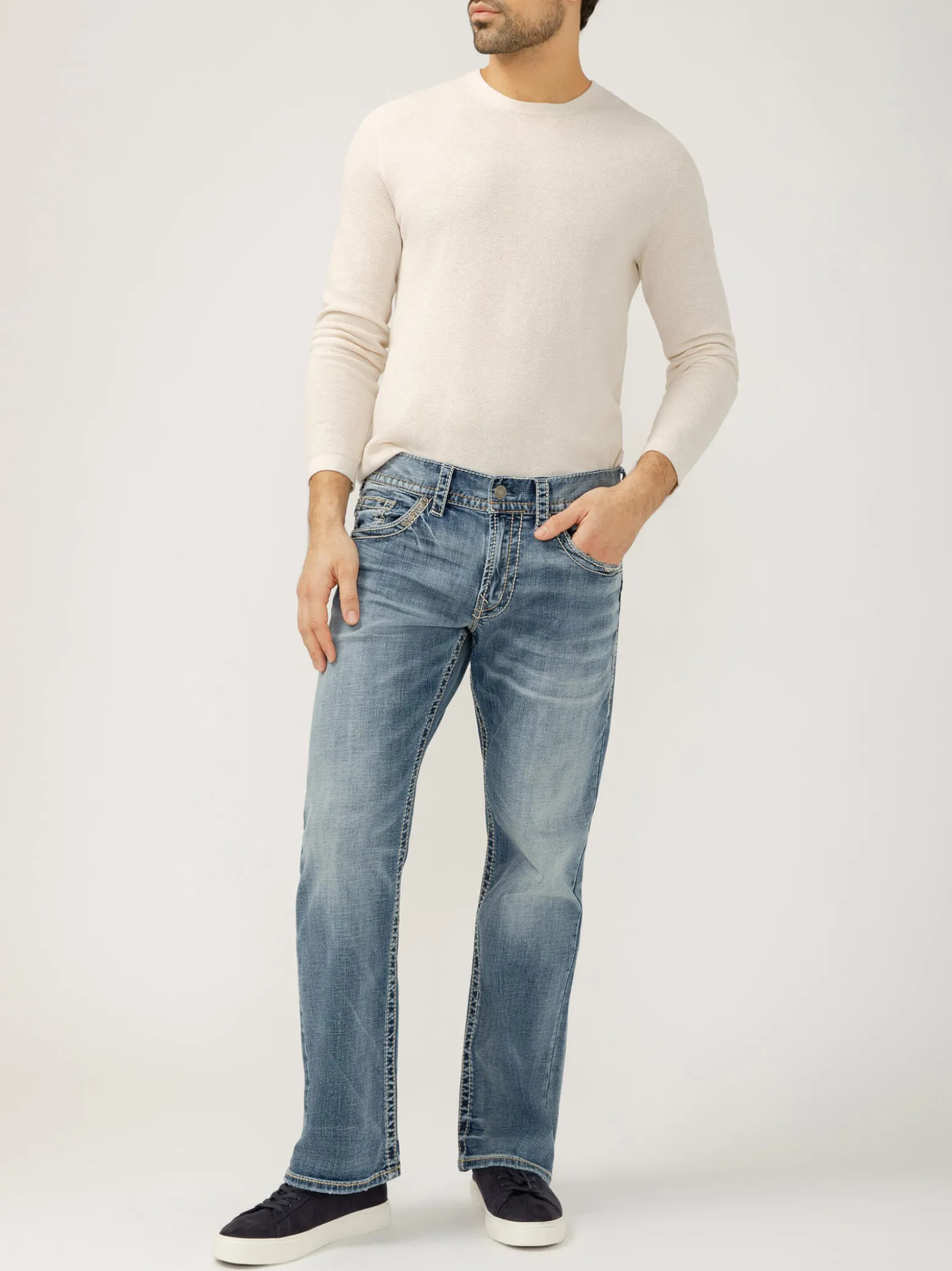 Zac Relaxed Fit Straight Leg Jeans
